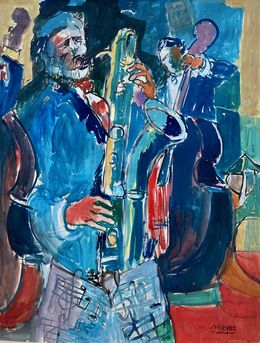 Pittura, Le saxophoniste Réf : CPBD1147, Claude Frégère