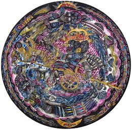 Painting, Le chariot, Mina Mond