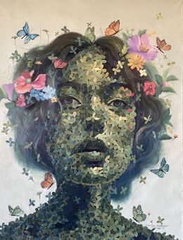 Painting, Whisper of Nature, Temitope Ojumoro