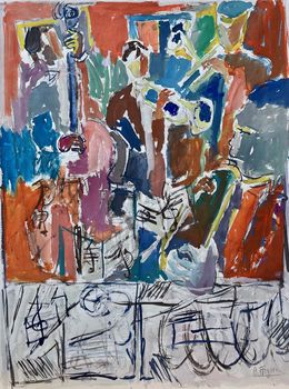 Pittura, Les musiciens 4  Réf : CPBD1146, Claude Frégère