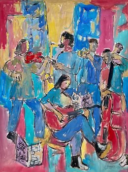 Peinture, Les musiciens 5 Réf : CPBD1148, Claude Frégère