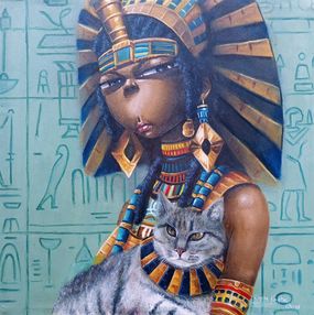 Painting, Egypt Renaissance: daughter of Nile, Kaynan Kayphas