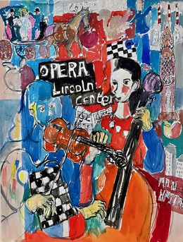 Pittura, Manhattan, Opera Lincoln Center Réf : CPBD1127, Claude Frégère