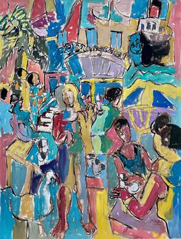 Painting, Menton, l'Orangeraie Réf : CPBD1149, Claude Frégère