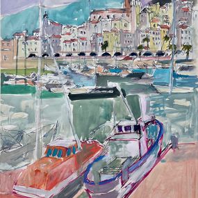 Peinture, Menton, la capitainerie Réf : CPBD1136, Claude Frégère