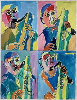 Painting, New York, Houston, Pop Art Influence Réf : CPBD1129, Claude Frégère