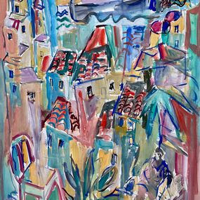 Peinture, Rue de Menton Réf : CPBD1132, Claude Frégère