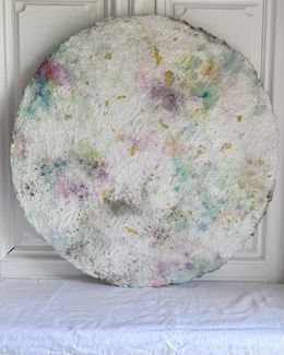 Scultura, Pierre de rêve - lune blanche et or, Anany