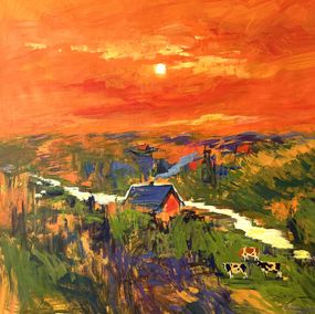 Peinture, Sunset, Jacob Burda