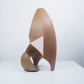 Skulpturen, Planar Integrations No.1 - Abstract Wood Sculpture, Mike Sasaki