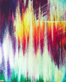Painting, Vertical rush, Ana Maria Kis