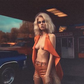 Print, La fille orange, Rodney Haker