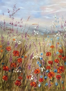 Painting, Meadow Awakening, Tanja Frost
