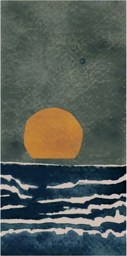 Painting, Twenty one Moons Until Solstice - Day 7, Aurélie Trabaud