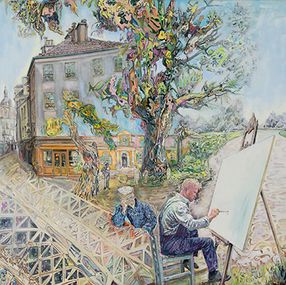 Gemälde, Autoportret (Self-portrait), Flaviu Pop