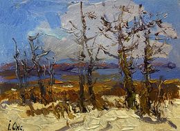 Painting, Winter Silence, Oksana Ivanyuk