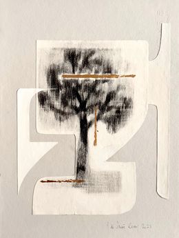 Fine Art Drawings, Arbre et or II, Albane de Saint Remy