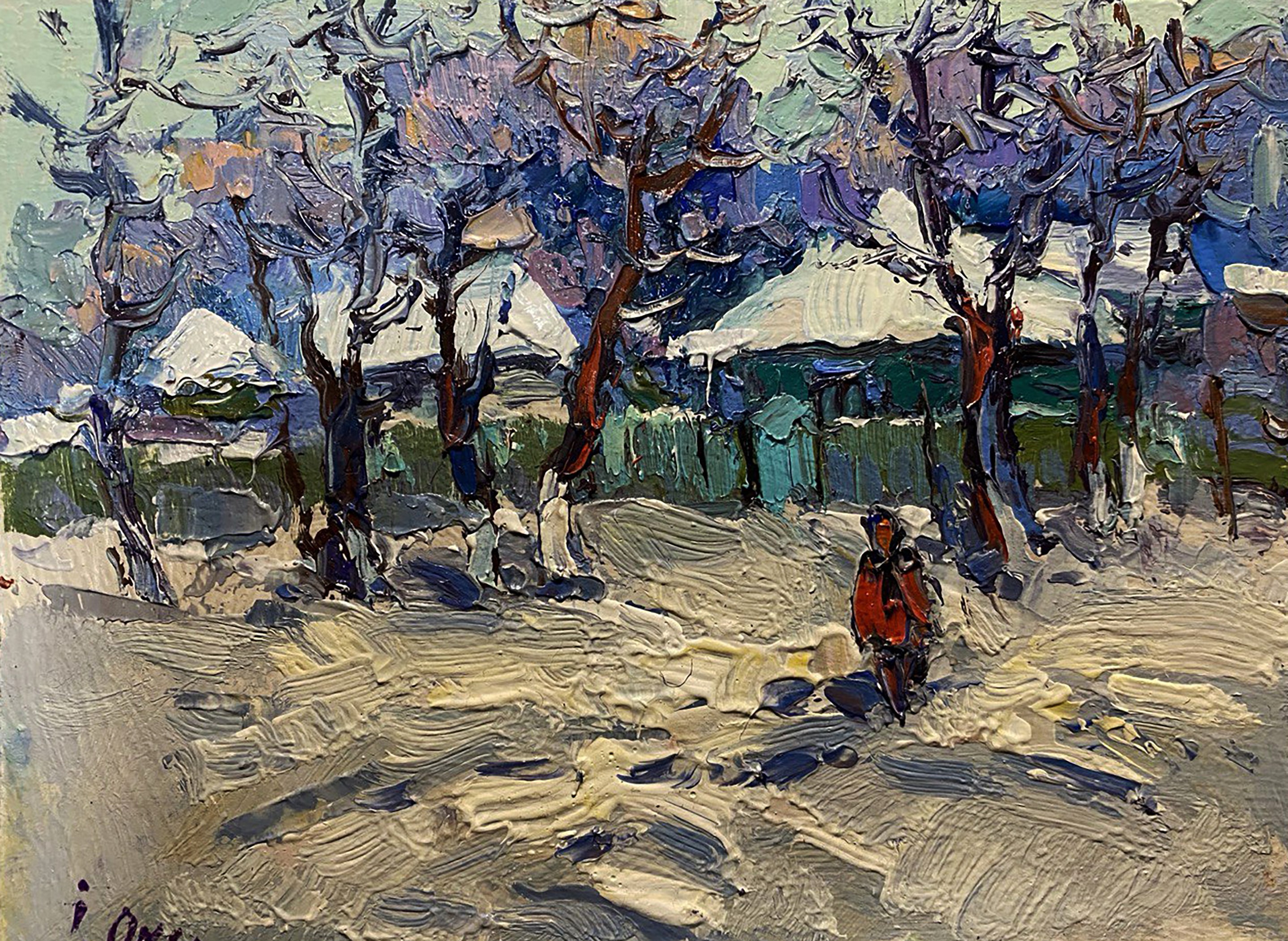 Oksana Ivanyuk, Winter morning in the village Oksana Ivanyuk, Winter morning in the village