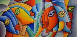 Painting, I feel more stronger with you, Hani Badawi Leo