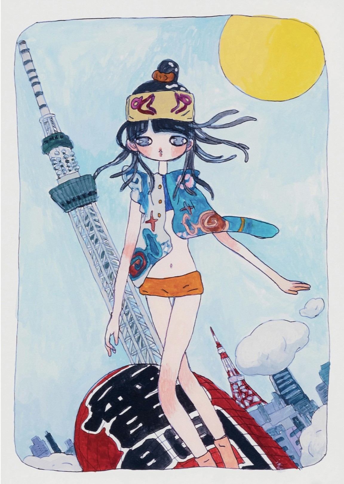 Aya Takano, She's coming Riding the Kaminari-mon Lantern Aya Takano, She's coming Riding the Kaminari-mon Lantern