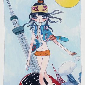 Drucke, She's coming Riding the Kaminari-mon Lantern, Aya Takano