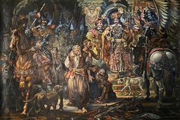 Painting, I. Vishnevetsky and the Cossacks, Alexander Litvinov