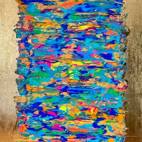 Peinture, Ecume bleue, Sadhana Sorin-Dejust