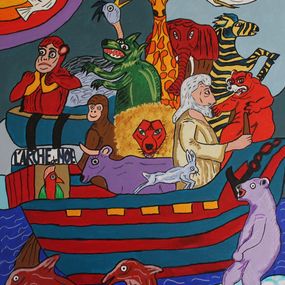 Gemälde, L'arche de Noé, Alain Arnouil