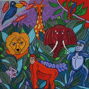 Peinture, La toile de la jungle, Alain Arnouil