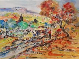 Painting, Petite promenade, Patrice Layre