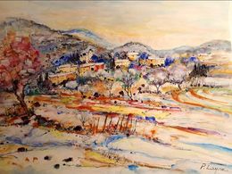 Painting, Neige en Cévennes, Patrice Layre