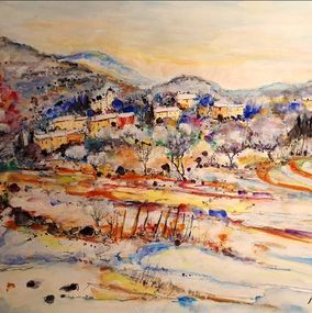 Painting, Neige en Cévennes, Patrice Layre