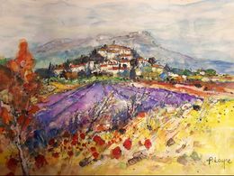 Painting, Les lavandes, Patrice Layre