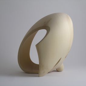 Escultura, Intent to Act No.1 - Abstract Wood Sculpture, Mike Sasaki