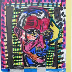 Gemälde, Detached man /Thomas Mann, Karl-Karol Chrobok