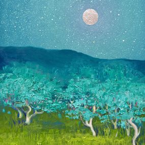 Peinture, Moonlit Silence (1), Andrii Kovalyk