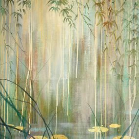 Painting, Foggy Pond, Ekaterina Prisich