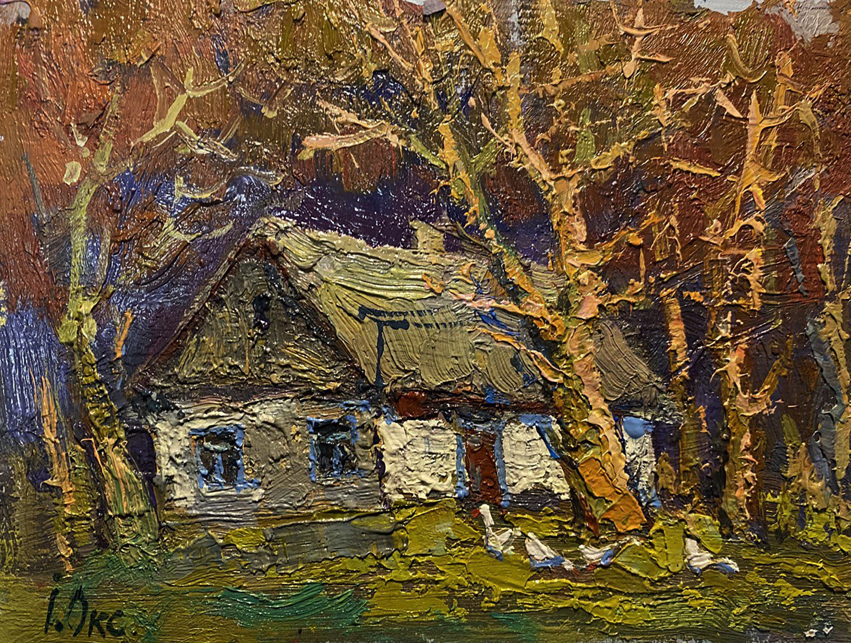 Oksana Ivanyuk, Geese in the Yard Oksana Ivanyuk, Geese in the Yard