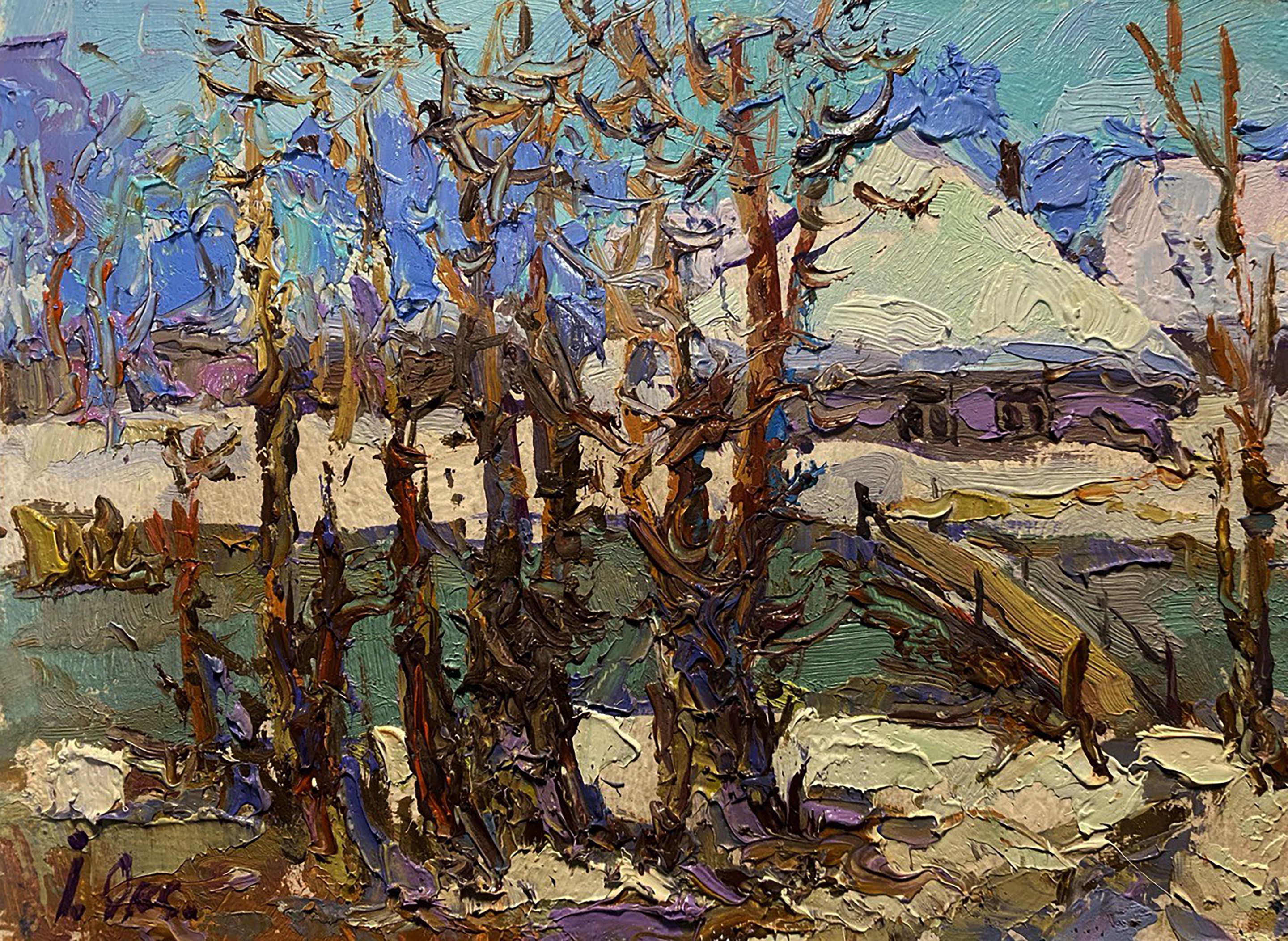 Oksana Ivanyuk, The First Snow Fell in the Village Oksana Ivanyuk, The First Snow Fell in the Village