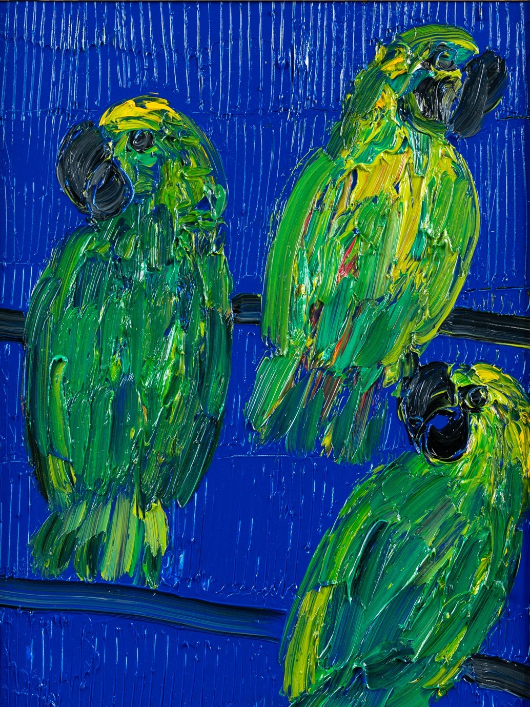 Hunt Slonem, Amazon Leon (Alba Roda) - Parrots Hunt Slonem, Amazon Leon (Alba Roda) - Parrots