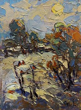 Painting, It Snowed in the Morning, Oksana Ivanyuk