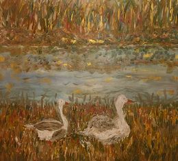 Peinture, Duck Time, Italy, Dondi Schwartz