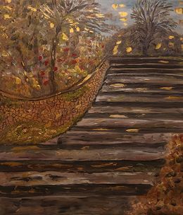Peinture, The Stairway, Italy, Dondi Schwartz