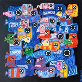 Pittura, Banc de poissons #20, David Jehan (B.boss)