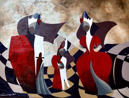 Painting, Queen's Gambit, Sofia Panoramenko