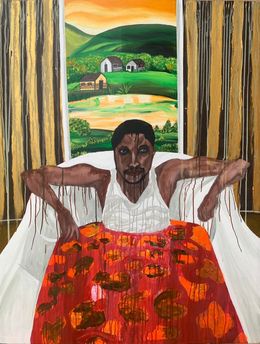 Peinture, No white flag: On pugnacity and resilience in human struggles, Ephraim Daminola Adegoke