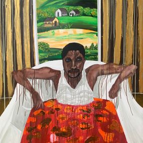 Peinture, No white flag: On pugnacity and resilience in human struggles, Ephraim Daminola Adegoke