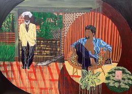 Peinture, Bunt offering on the alter of fear, Ephraim Daminola Adegoke