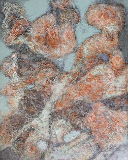 Peinture, Orange abstraction, Nadezda Stupina