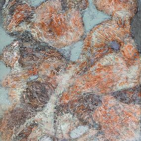 Painting, Orange abstraction, Nadezda Stupina